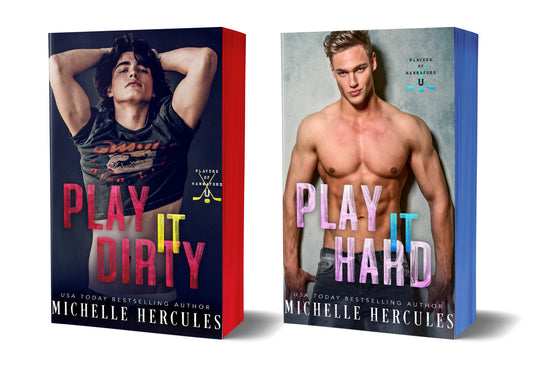 Play It Dirty & Play It Hard Combo (Model Cover) Sprayed Edges