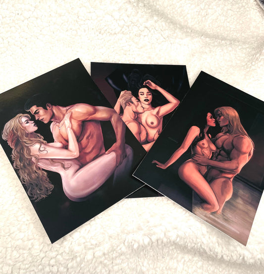 Blueblood Vampires NSFW Postcards Combo