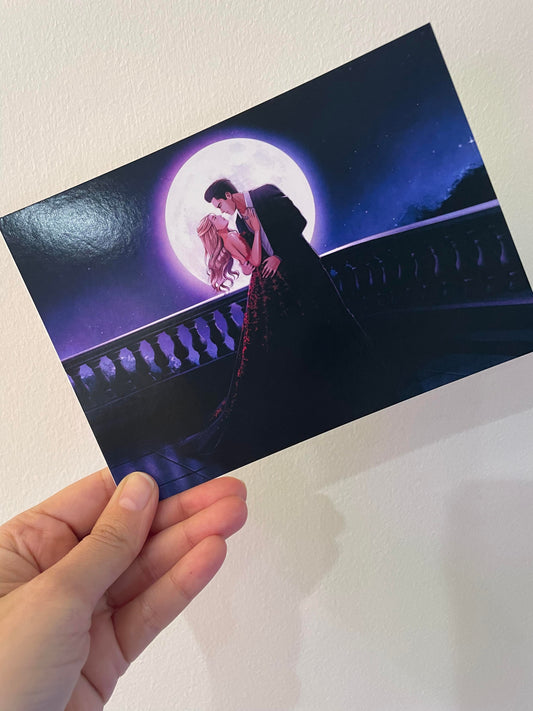 Dark Prince Illustration Postcard Signed