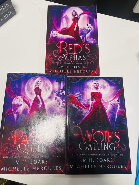 SIGNED Wolves of Crimson Hollow Original Covers (BOOKS 1-3)