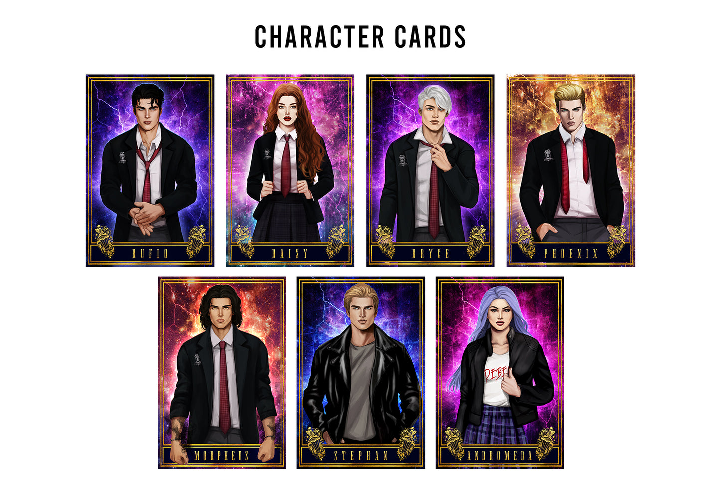 Gifted Academy Character Card Set