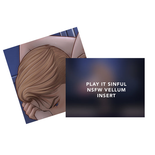 Play It Sinful NSFW Vellum Insert