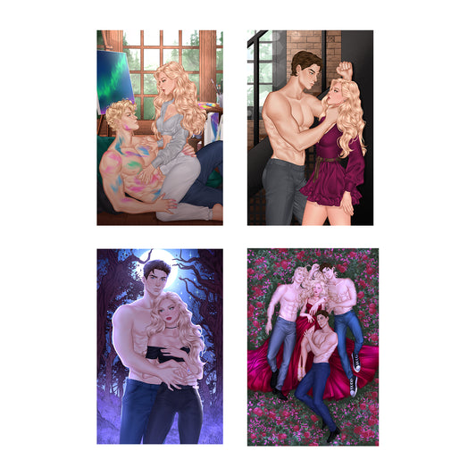 Wolves of Crimson Hollow SFW Postcard set