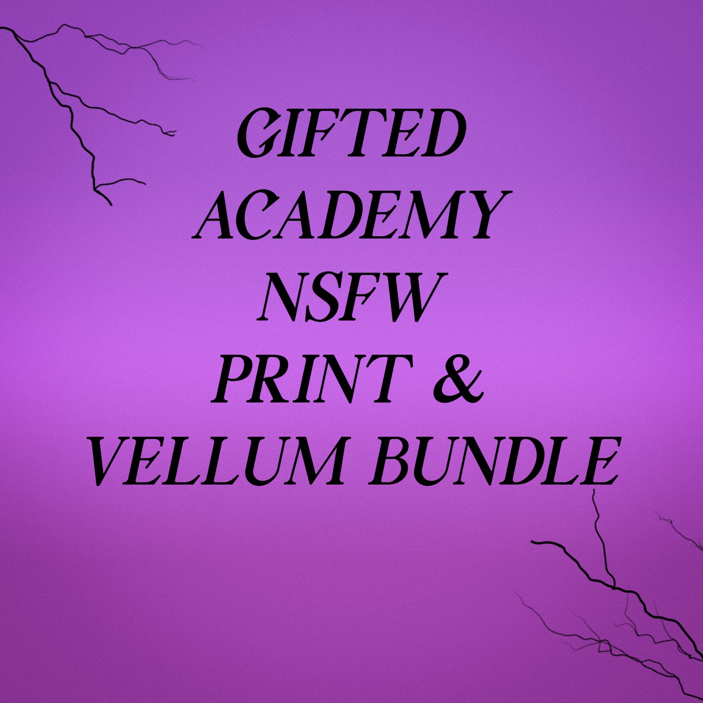 Gifted Academy NSFW Vellum Inserts & Postcard Bundle