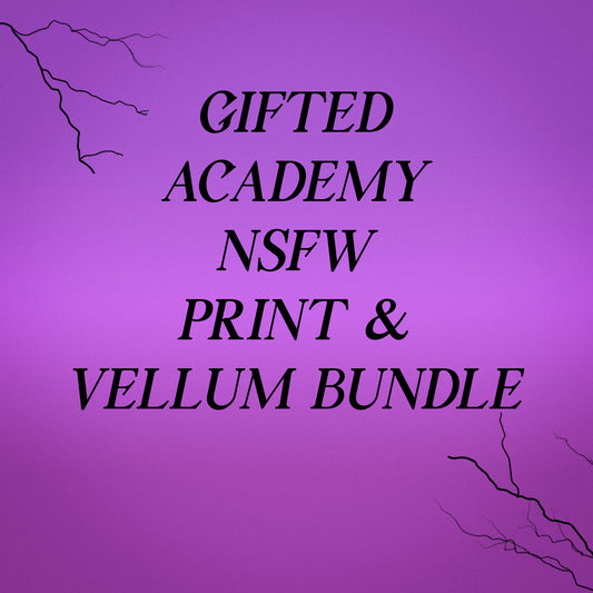 Gifted Academy NSFW Vellum Inserts & Postcard Bundle